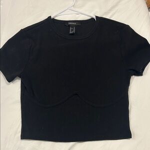 Forever 21 Black Short Sleeve Top